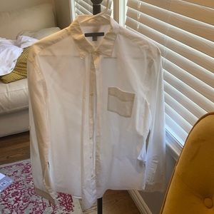 S John Varvatos White Button Up